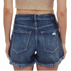 KANCAN High Rise Distressed Jean Shorts Sz 28